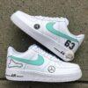 Hand Painted F1 Team AF1 Racing Trainers: Custom Driver & Track