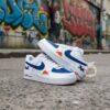 Hand Painted Orange Racing Sneakers: Custom F1 Air Force 1 - Image 13