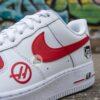 Hand Painted F1 Racing AF1 Sneakers: Custom Team Livery - Image 5