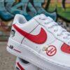 Hand Painted F1 Racing AF1 Sneakers: Custom Team Livery - Image 6