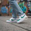 Hand Painted F1 Team Air Force 1 Sneakers: Teal Racing Green, Custom Driver & Track - Image 7