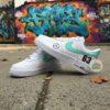 Hand Painted F1 Racing Team Air Force 1 Sneakers: Pastel Green - Image 6
