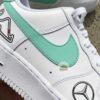 Hand Painted F1 Racing AF1 Trainers - Custom Mint Green Team Shoes - Image 6