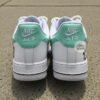 Hand Painted F1 Racing AF1 Trainers - Custom Mint Green Team Shoes - Image 5