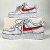 Custom Hand-Painted Air Force 1 Comic Shoes: Red Pop Art AF1 Sneakers