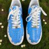 Hand-Painted AF1 Blue Drip Sneakers: Custom Streetwear Art - Image 8