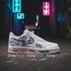 Hand-Painted Graffiti Air Force 1: Custom "Six Seven" Streetwear Sneakers, Personalized AF1 Shoes - Image 6