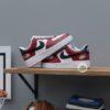 Hand-Painted Kansas Football Team AF1 Sneakers - Custom Football Shoes - Image 2