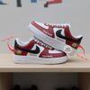 Hand-Painted Kansas Football Team AF1 Sneakers - Custom Football Shoes