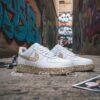 Custom Lavender Splatter Air Force 1 Sneakers: Hand Painted Pastel AF1 - Image 5