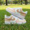 Hand Painted Lavender Air Force 1 Sneakers - Custom Two Tone AF1 - Image 3