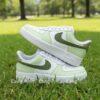Hand Painted Lavender Air Force 1 Sneakers - Custom Two Tone AF1 - Image 5