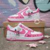 Custom Hand-Painted Air Force 1 Sneakers: Breast Cancer Awareness, Pink Ribbon