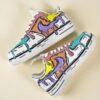 Hand-Painted Air Force 1 Comic Drip Sneakers: Custom Pop Art Shoes - Image 7