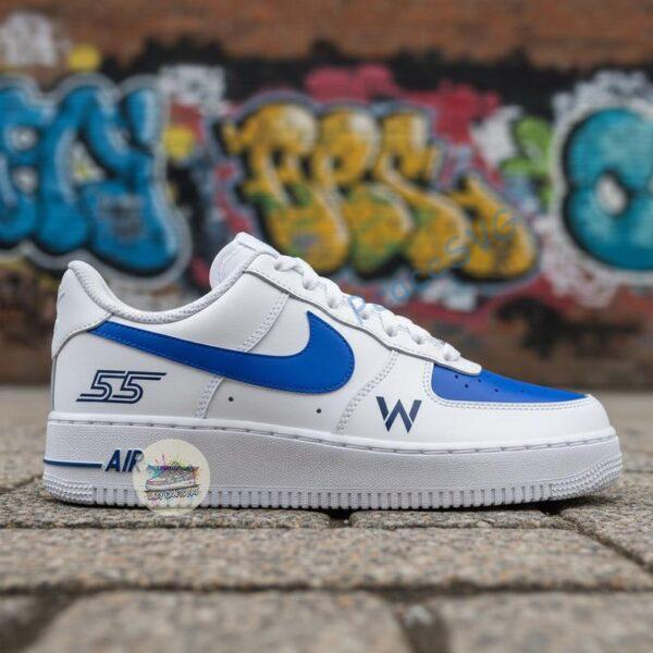 Hand Painted F1 Racing Air Force 1 Trainers: Custom Team Design