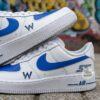 Hand Painted F1 Racing Air Force 1 Trainers: Custom Team Design - Image 3