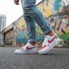 Hand Painted F1 Racing AF1 Sneakers: Custom Team Livery - Image 9