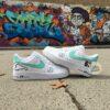 Hand Painted F1 Racing Team Air Force 1 Sneakers: Pastel Green - Image 5