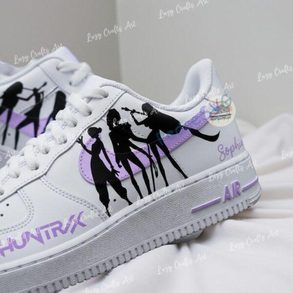 Alternative view of Hand Painted Kpop Demon Hunter AF1, Custom Anime Air Force 1