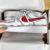 Custom Hand-Painted Air Force 1 Comic Shoes: Red Pop Art AF1 Sneakers - Image 7
