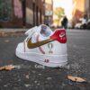 Personalized Baseball Air Force 1 Sneakers: Hand-Painted Custom AF1 Shoes - Image 3