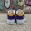 Hand-Painted Purple Yellow AF1 Sneakers: Custom Football AF1 Shoes - Image 3