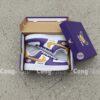 Hand-Painted Purple Yellow AF1 Sneakers: Custom Football AF1 Shoes - Image 4