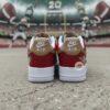 Hand-Painted Football Team AF1 Sneakers: Custom Football Shoes - Image 3