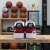 Hand-Painted Kansas Football Team AF1 Sneakers - Custom Football Shoes - Image 3