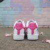Custom Air Force 1 Sneakers, Hand Painted Pink Ribbon, Breast Cancer Awareness - Image 5