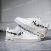 Hand Painted Air Force 1 Sneakers, Cow Print Swoosh, Custom AF1 Shoes - Image 2