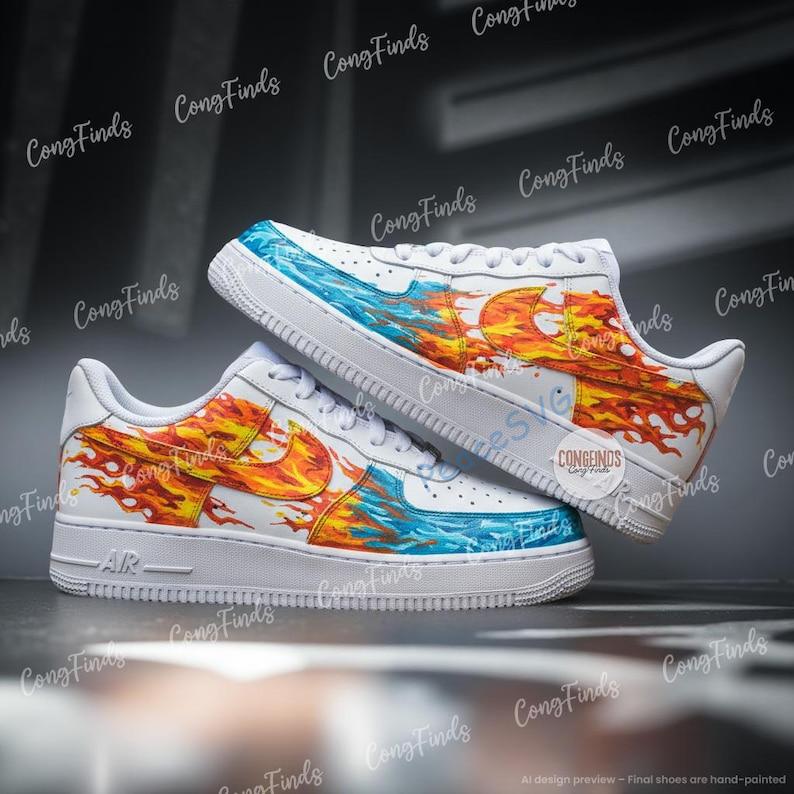 Custom Hand-Painted Air Force 1 Sneakers