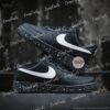 Custom Air Force 1 Black Shoes: Hand Painted Splatter AF1 Shoes - Image 2