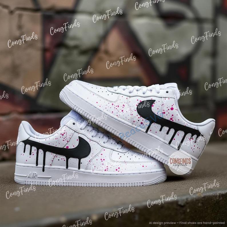 Custom Hand-Painted Air Force 1 Sneakers