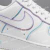 Custom Hand-Painted Pastel Outline Air Force 1 Sneakers - Image 3