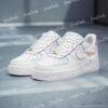 Custom Hand-Painted Pastel Outline Air Force 1 Sneakers - Image 2