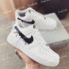 Hand Painted Drip Air Force 1 Sneakers, Custom Black Drip AF1 Shoes, Anime Streetwear Shoes, Gift for Him Her - Image 2