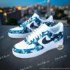 Custom Camo Air Force 1, Hand Painted Camouflage Sneakers, Streetwear Gift for Him Her - Image 3