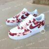 Custom Camo Air Force 1, Hand Painted Camouflage Sneakers, Streetwear Gift for Him Her