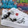 Personalized Japanese Mt Fuji Air Force 1, Great Wave Red Sun Hand Painted AF1 Sneakers, Gift for Him Her - Image 3