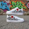 Custom Hand-Painted Air Force 1 Sneakers, Japanese Wave