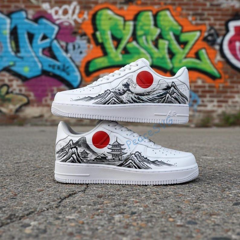 Custom Hand-Painted Air Force 1 Sneakers