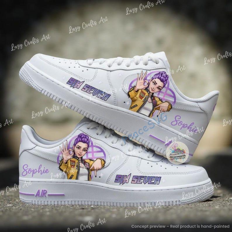 Hand Painted Kpop Demon Hunter AF1