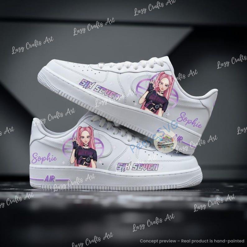 Hand Painted Anime Air Force 1