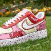 Hand Painted Valentine Air Force 1 Sneakers: Custom Comic AF1 Shoes - Image 4