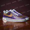 Custom Hand-Painted Ice Cream Drip Air Force 1 Sneakers