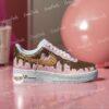 Custom Hand-Painted Ice Cream Drip Air Force 1 Sneakers - Image 3