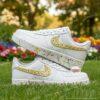 Custom Mini Sunflower Air Force 1 Shoes, Hand Painted Yellow Floral Sneakers, Sunflower AF1 - Image 3