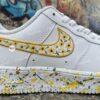 Custom Sunflower Air Force 1, Hand-Painted Floral Sneakers - Image 3