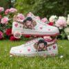 Custom Hand-Painted Chibi K-Pop Demon Hunter Air Force 1 Sneakers – Leopard Swoosh